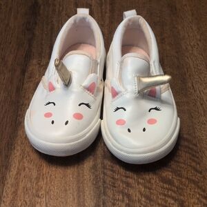 Old Navy White and Pink Unicorn Sneakers